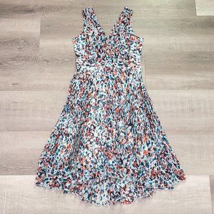 Floral Pleated Dress